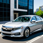 Accord PHEV on City Street**

"A silver Honda Accord PHEV driving on a clean city street with modern buildings in the background, daytime, sunny weather, showcasing its sleek design, fully clothed driver visible through the window, appropriate content, safe for work, professional car photography, perfect anatomy, correct proportions, family-friendly, modest design."

**